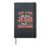 Just A Girl Who Loves Jesus and Gardening Plant Lover Girls Hardcover Journal, Black