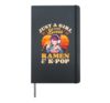 Just A Girl Who Loves Ramen & K-pop Kawaii Kpop Music Lover Hardcover Journal, Black