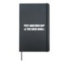 Just Another Day in the Data Mines Humor Design Idea Hardcover Journal, Black