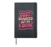 Just Divorced Buy Me A Drink Hardcover Journal, Black