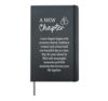 Just Married New Chapter Weddding Couples Engagement Hardcover Journal, Black