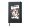 Just Me And My Chug Cute Funny Pet Dog For Men Women Kids Hardcover Journal, Black
