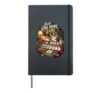 Just One More Game Solitaire Funny Cat Card Playing Card Hardcover Journal, Black