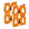 JUZIHAI Halloween Ghost Thanksgiving Pumpkins Spiral Notebook 2 Pack