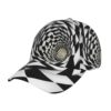 Juzkaqu 3D Vortex Illusion for Unisex Baseball Cap with Curved Brim – Quick-Dry Polyester, Adjustable Snapback, Breathable & Lightweight – for Summer Running, Travel & Daily Wear Black