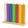 JWQFBC Children Counting Frame Wooden Abacus Bead Rack Hands On Board for Practice and Sorting Suitable for Early Education Preschool Activities Classroom Shelves Home Play