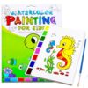 JZILU Watercolor Coloring Book for Kids, Paint with Water- Magic Paint Set Water Painting Book for Toddlers- Arts and Crafts Kit for Girls Boys Travel Activities -Stocking Stuffers for Kids