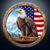 KAAYEE Wooden Puzzles for Adults Bald Eagle Jigsaw Puzzle 8.5*8.5in-100pcs