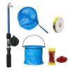 KAIYUEMAOYI Children's Telescopic Rod Set, Handle, Childrens Rod Set, Outdoor Exploration, for Young Anglers, Style to 1