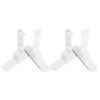 KALLORY 2 Pairs Pegboard Desk Mount Table Side Support Bracket