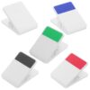 KALLORY 5pcs Portable Small Plastic Multifunctional Receipt Holder Clip with Compact Design for School and Mobile Working Scenarios, Stylish and Modern Paper Clip for Office Random Color