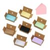 KALLORY Blank Unlined Double-sided Index Cards Colored 3.5x2 Inches 800pcs Paper, Portable Paper Cards, Random Color for Vocabulary Practice and Study for Students and Language