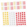 KALLORY Colorful Star Reward Stickers Students Portable Paper Star Stickers and 30sheet for Easy to Peel and Stick Behavior Chart for Arts Crafts at Home