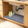 Kalolary 30" x 16" Under Sink Mat for Kitchen Under Sink Organizer