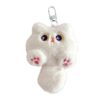 Kangnice Cartoon Cats Plush Keychain, Sturdy Faux Hair for Backpacks, D