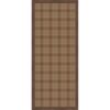 Kate and Laurel Framed Fabric Pinboard, 40x16 Brown Plaid Design