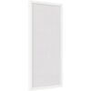 Kate and Laurel Framed Fabric Pinboard, 40x16 Cloud Dancer Design