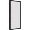Kate and Laurel Framed Fabric Pinboard, 40x16 Cloud Dancer Design