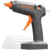 Katerk 12V Cordless Hot Glue Gun Kit with 24 Glue Sticks, 90s Fast Heating