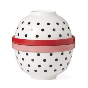 kate spade new york On The Spot Nesting Set, 8-Piece, White/Multi