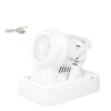 KavandirJP Electric Compact Lightweight Bubble Blower with Stable Cord for Outdoor Gathering Celebration Activity, White