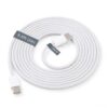 KAVRYX USB C to USB C Cable 60W, Long Reach Nylon Braided Charging Cable with Cable Management Strap, 6.6FT for Sofa, Bedside, Desk & Travel
