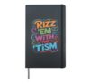 Kawaii RIZZ 'EM WITH The TISM Autism Dad Mom SPED Teacher Hardcover Journal, Black