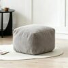 KBZSlyn Thick Faux Fleece Armchair Bean Bag Cover (No Filler) (Grey)