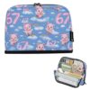 Kcldeci Standing Pencil Case Large Capacity Zippered Pen Pouch,67 Numbers Cute Pig