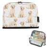 Kcldeci Standing Pencil Case Large Capacity Zippered Pen Pouch,Cute Labrador Retriever Dog Pencil Bag for Girls Boys Office School
