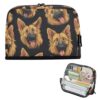 Kcldeci Standing Pencil Case Large Capacity Zippered Pen Pouch,German Shepherd Funny Pencil Bag for Girls Boys Office School