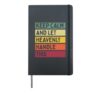 Keep Calm And Let Heavenly Handle This Funny Custom Retro Hardcover Journal, Black