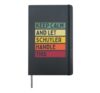 Keep Calm And Let Schuyler Handle This Funny Custom Retro Hardcover Journal, Black