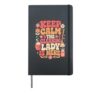 Keep Calm The Cleaning Lady Is Here Hardcover Journal, Black