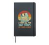 Keep Dad Jokes Dad-A-Base Floppy Disk Retro Fathers Day Men Hardcover Journal, Black