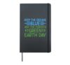 Keep The Oceans Blue And The Forest Green Earth Day Nature Hardcover Journal, Black