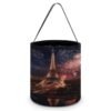 KEIGPERI Eiffel Tower Fireworks Halloween Candy Bags Trick Or Treat Bucket