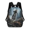 KEIGPERI Mountain Bike Laptop Backpack with Side Pockets for Travel Work