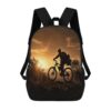 KEIGPERI Mountain Bike Laptop Backpack with Side Pockets for Travel Work