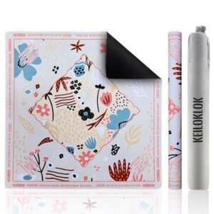 KEILOKLOK 32.4x32.4 Inch Coastal Mahjong Mat 3MM Noise Reduction