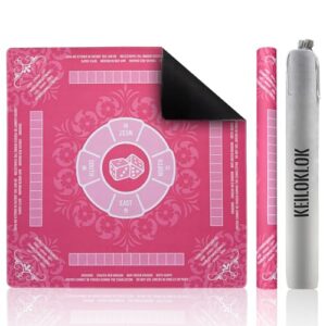 KEILOKLOK 32.4x32.4 Inch Mahjong Mat for Table 3MM Noise Reduction