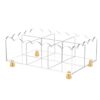 Kelvix Clear Packet Case with Acrylic Sections for Counter Use, Bag Holder for Coffee Bar, Break Room, and Kitchen Drink Cart Daily Use