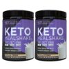 Keto Science Ketogenic Meal Shake, Energy Boosting MCTs, Supports Weight Loss, Keto and Paleo Friendly, High Fat with MCTs, Vanilla Flavor, 28 Servings, 2 Pack