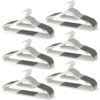 Kevovira 60 Pack Plastic Hangers with Rubber Pads and 360° Hook, Gray