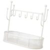 Kfwfuaee Iron Holder with Open Shelf for Keys Jewelry and Coin Elegant Desktop Display Stand for Entryway Table Multipurpose Tray