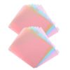 KHBUAB Plastic Binder Dividers 2 Sets Color Coded Clarity and Efficient Organization with Pockets and Tabs for 3 Ring Binders for School Projects and Office Use