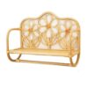 KHUTRW3D Floating Shelf Rattan Weaving Floating Shelves Wall Mounted Decor