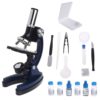 Kid Biological Microscope Set Student Educational Toy 100x 600x 1200x