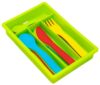 Kiddie Play Kitchen Utensils for Kids Toy Flatware Cutlery Set & Organizer