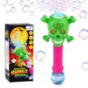 Kiditos Skeleton Bubble Wand for Kids, Light Up Bubble Machine with Music